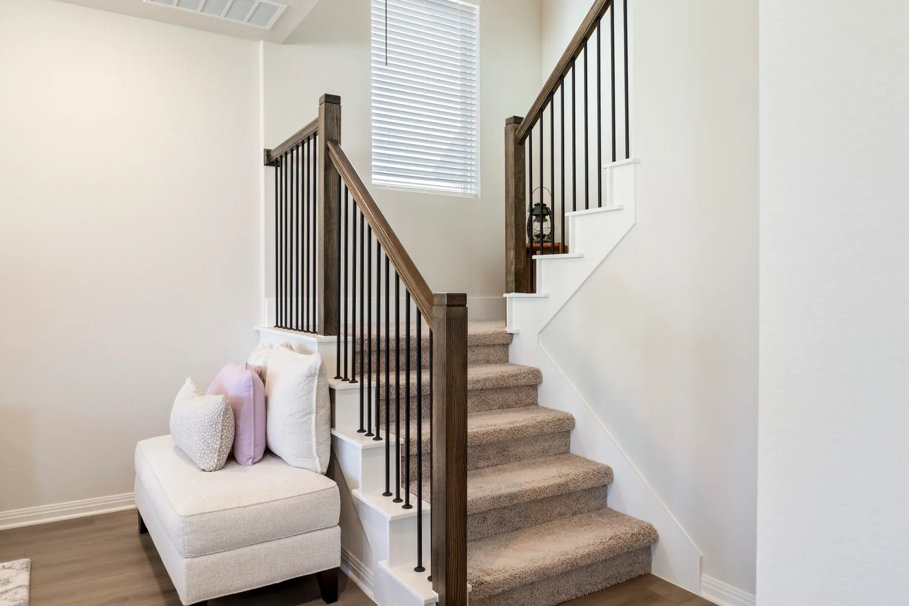 Interior staircase and landing